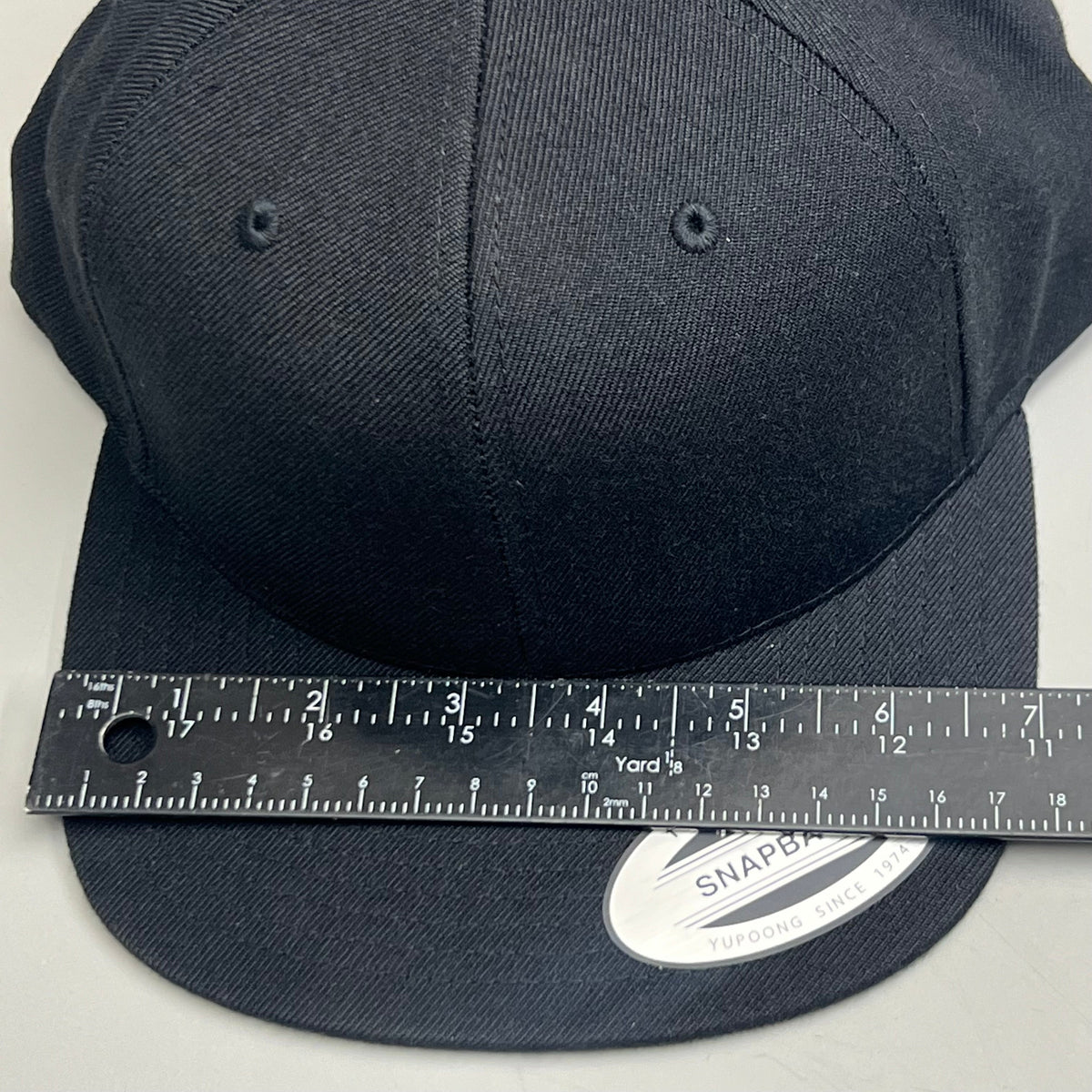 YUPOONG (10 PACK) Classic Snapback Baseball Cap / Hat - Black - Bulk!