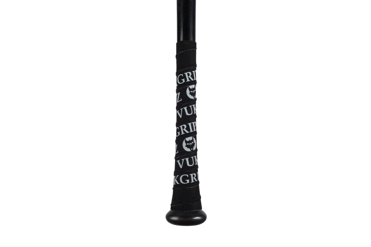 Black Bat Grip Tape with White
