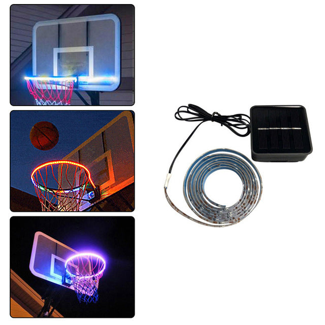 1 PCS - LED Basketball Hoop / Light Basketball Rim, Changing Induction Lamp, Shoot Hoops At Night