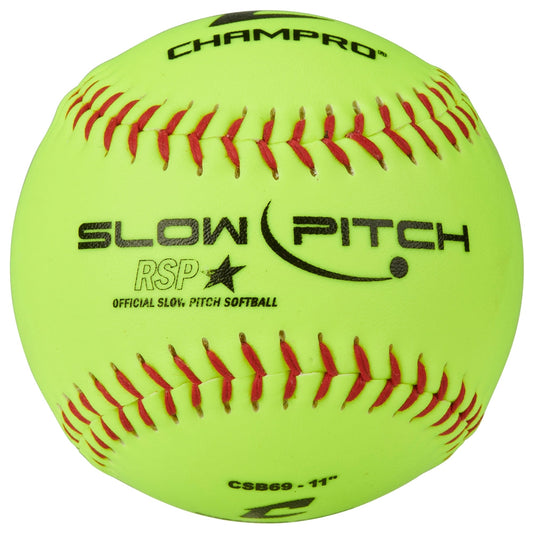 11" SLOW PITCH PRACTICE SOFTBALL