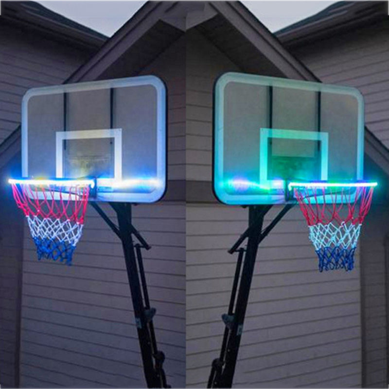 1 PCS - LED Basketball Hoop / Light Basketball Rim, Changing Induction Lamp, Shoot Hoops At Night