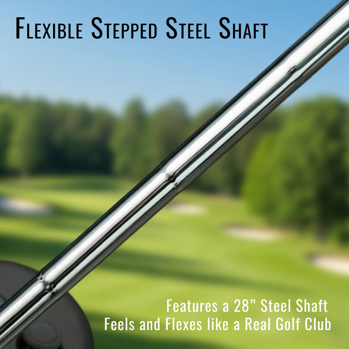 DriVR Elite Chrome - Stepped Steel Weighted Golf Club