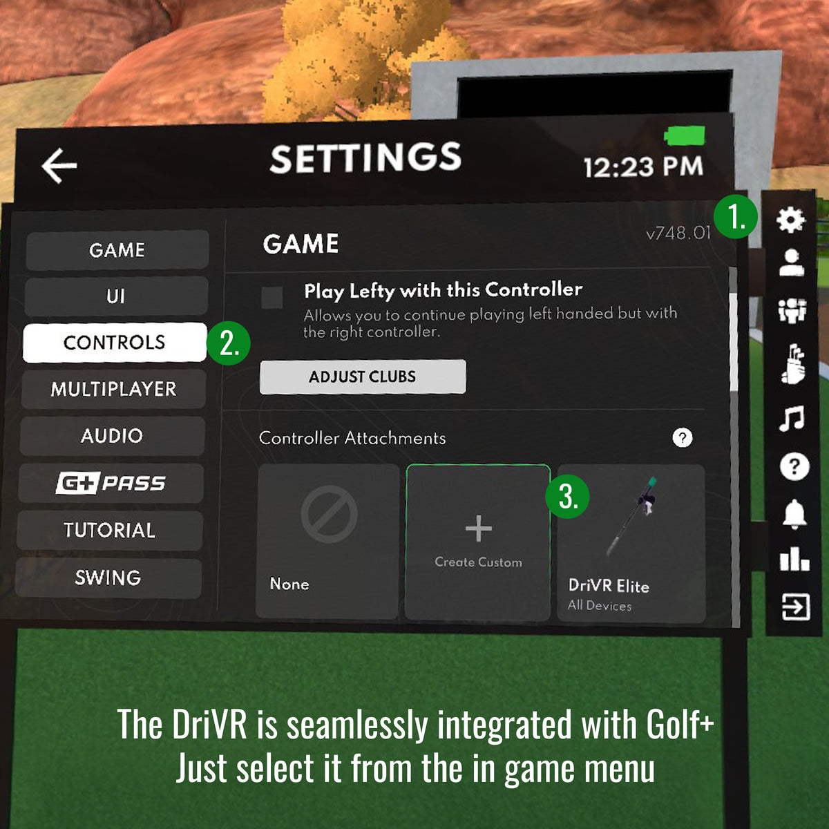 DriVR Elite Chrome - Stepped Steel Weighted Golf Club