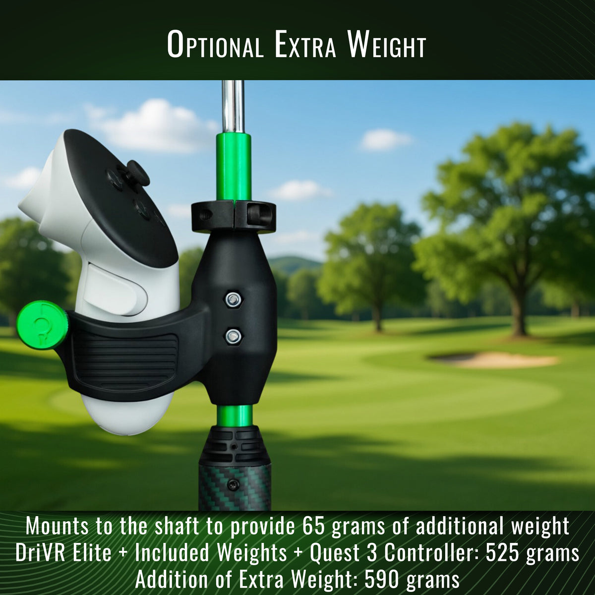 DriVR Elite Chrome - Stepped Steel Weighted Golf Club