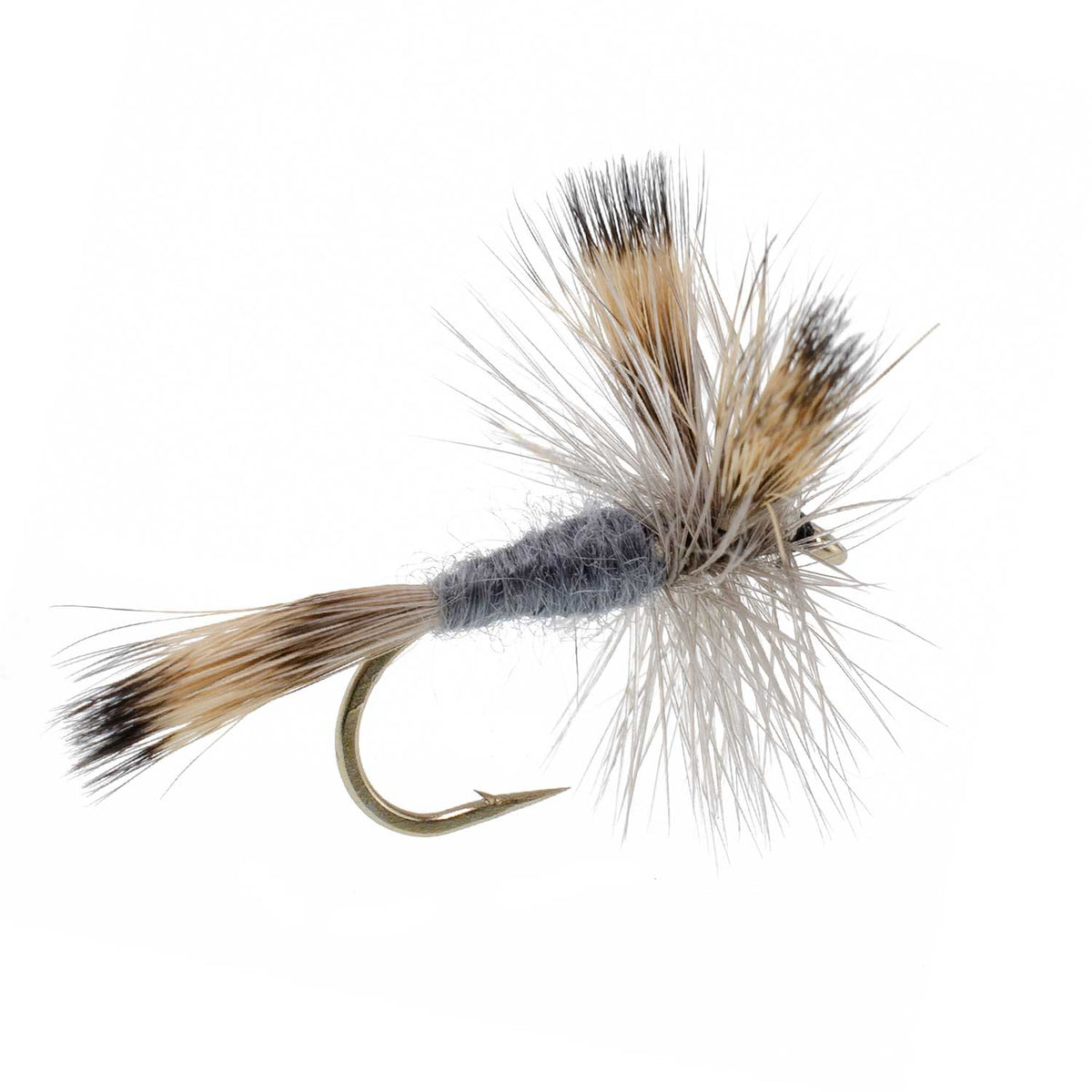 Gray Wulff Classic Trout Dry Fly - 6 Flies Hook Size 14