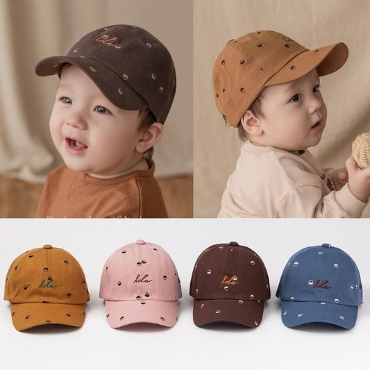 Cute Cotton Baby Cap - Kids Adjustable Baseball Hats - Children Snapback Hip-Hop Sun Hat