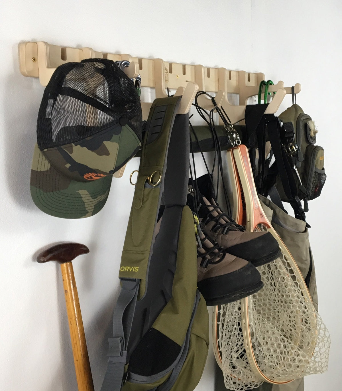 The Jetty Fishing Gear Wall Rack
