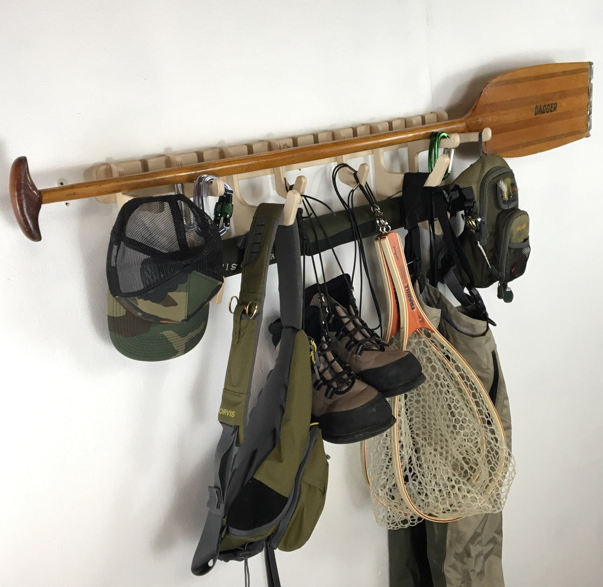 The Jetty Fishing Gear Wall Rack