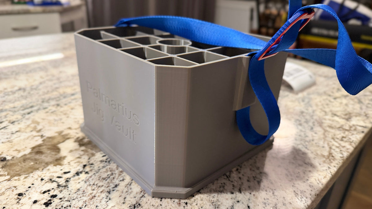 Jig Vault™ Shorti Square Jig Bucket Skeleton with Carry Straps