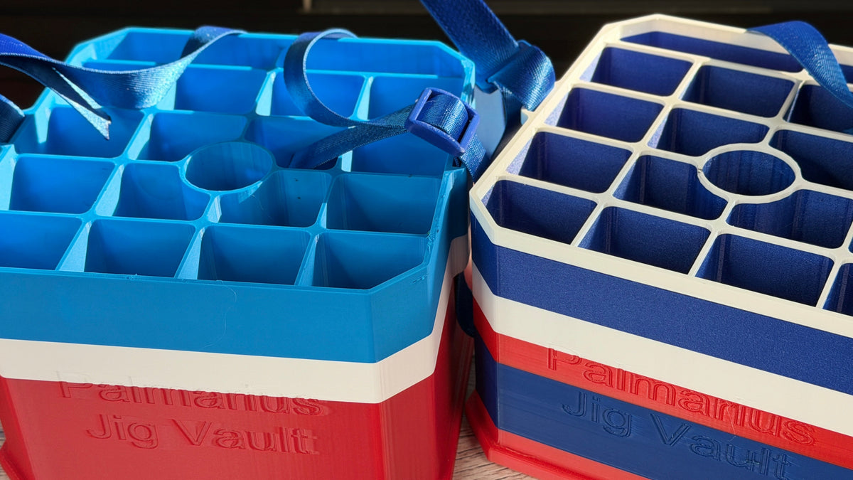 Jig Vault™ Shorti Square Jig Bucket Skeleton with Carry Straps
