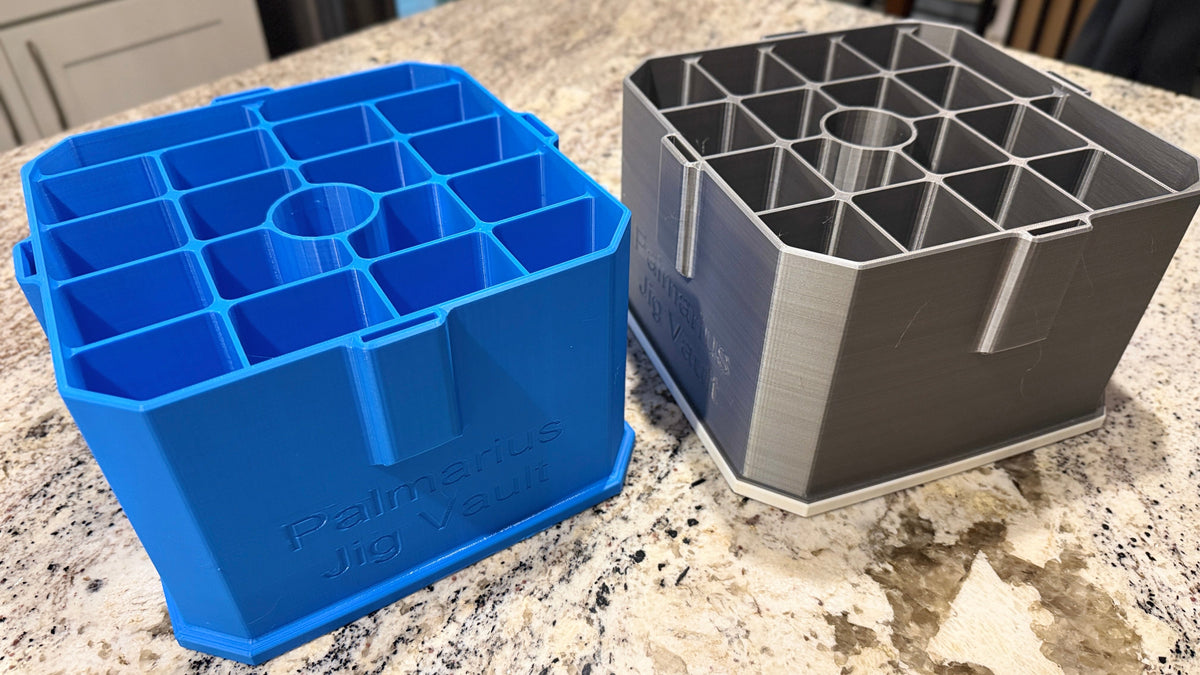 Jig Vault™ Shorti Square Jig Bucket Skeleton with Carry Straps