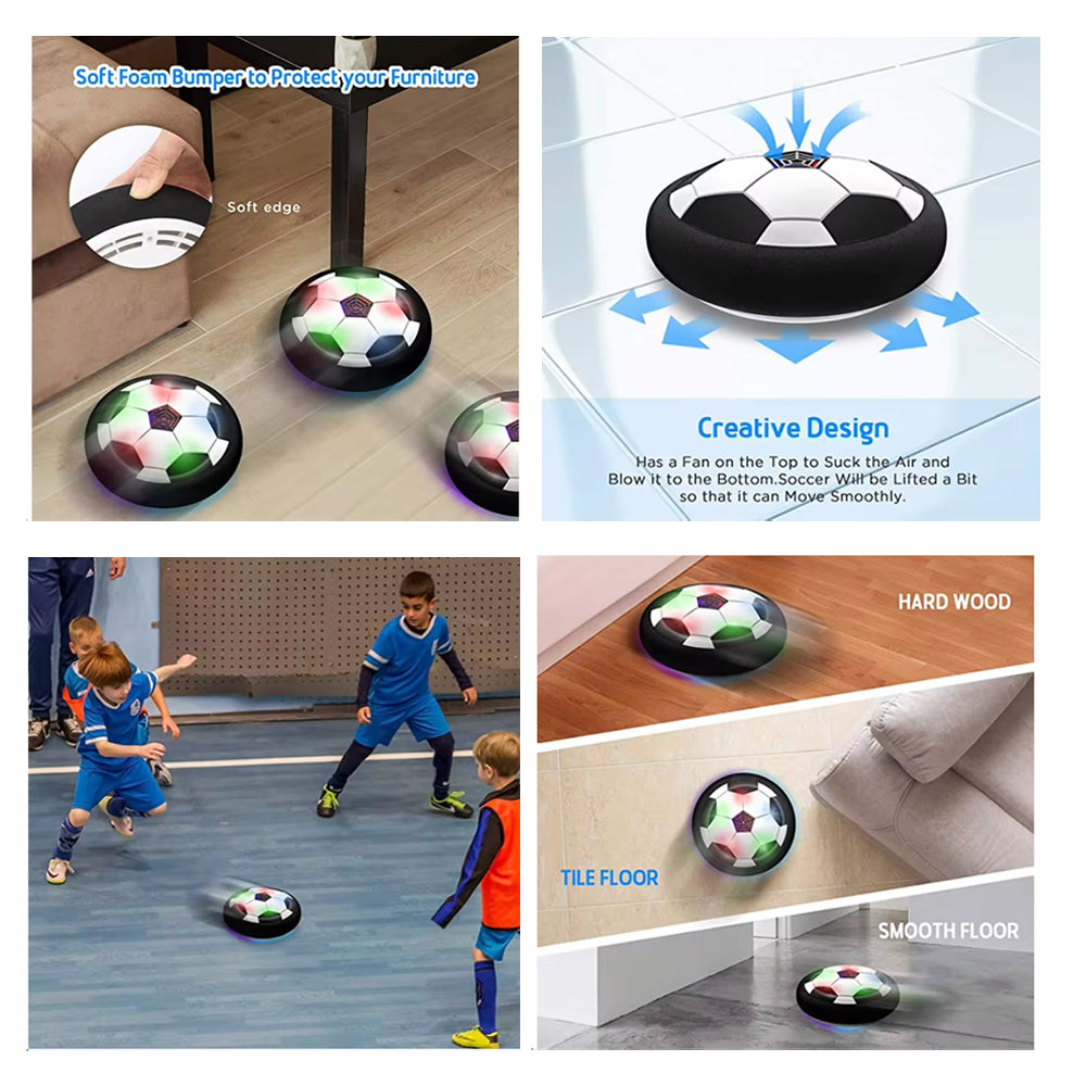 Floating Hover Soccer Ball for Kids - Indoor Toy Game - Gift / Birthday - Boys & Girls Age 6 thru 12 Years Old