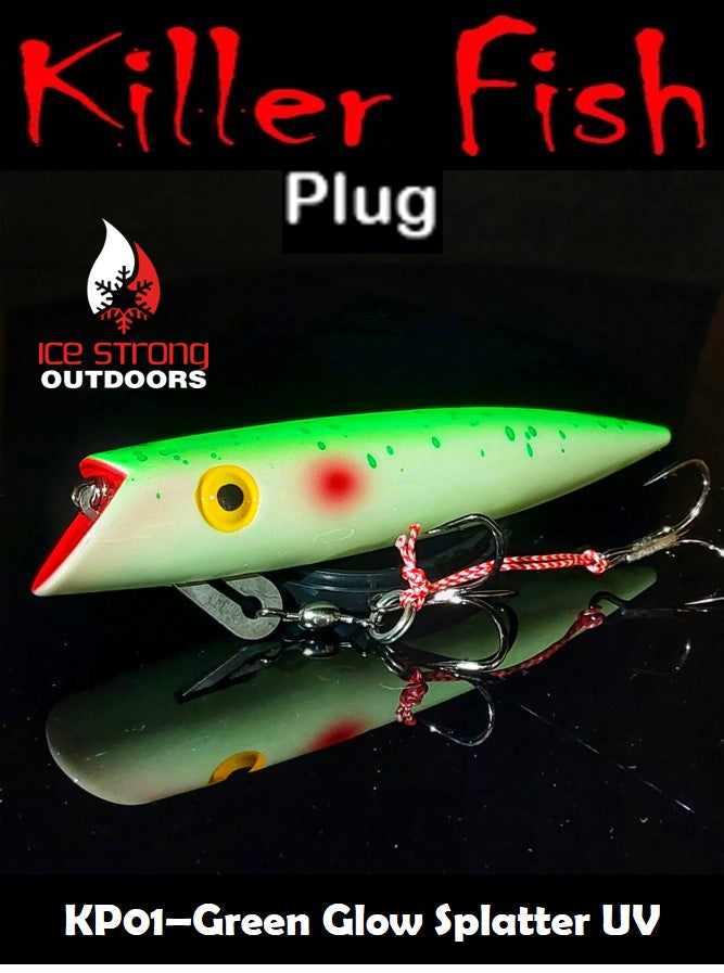 Ice Strong Outdoors - Killer Fish - Rattling TROLLING PLUG UV -SPECIAL 6 PLUGS + BOX $90 + FREE SHIPPING