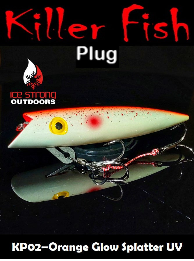 Ice Strong Outdoors - Killer Fish - Rattling TROLLING PLUG UV -SPECIAL 6 PLUGS + BOX $90 + FREE SHIPPING