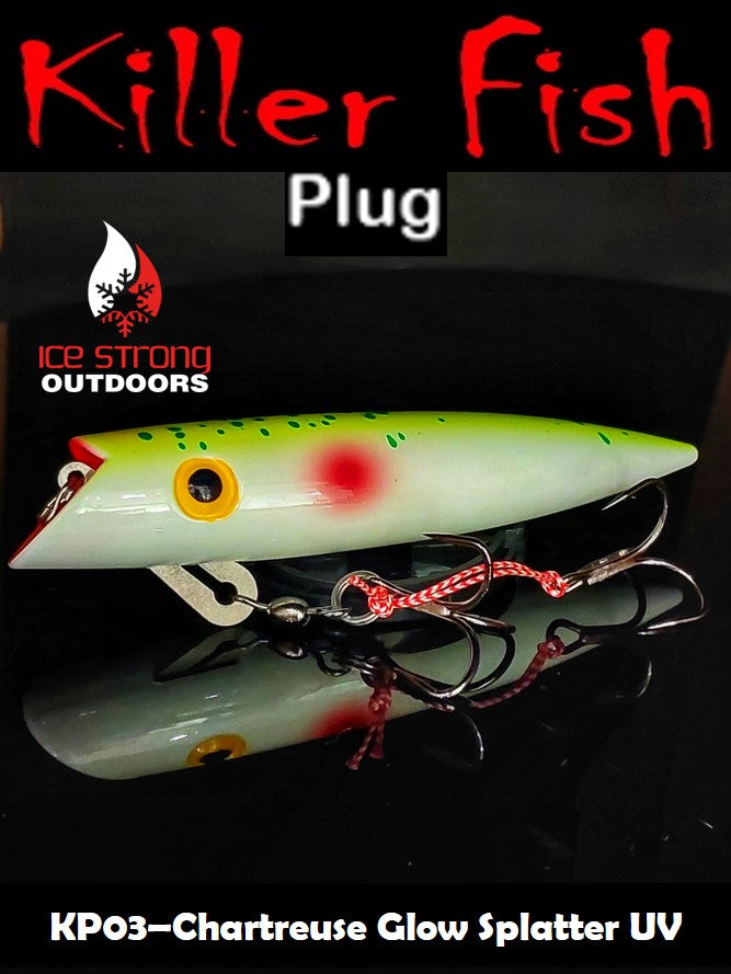 Ice Strong Outdoors - Killer Fish - Rattling TROLLING PLUG UV -SPECIAL 6 PLUGS + BOX $90 + FREE SHIPPING