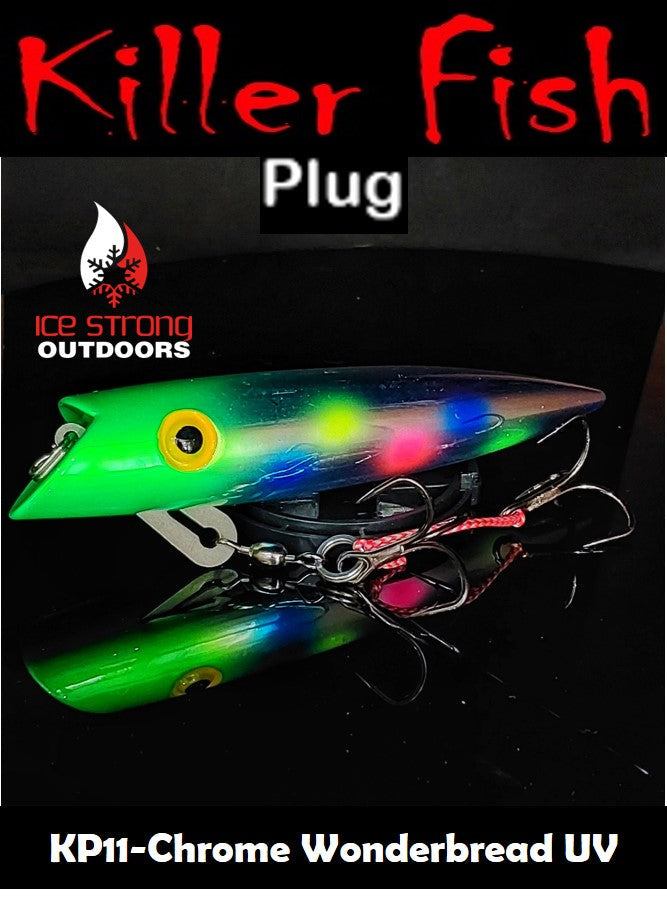 Ice Strong Outdoors - Killer Fish - Rattling TROLLING PLUG UV -SPECIAL 6 PLUGS + BOX $90 + FREE SHIPPING