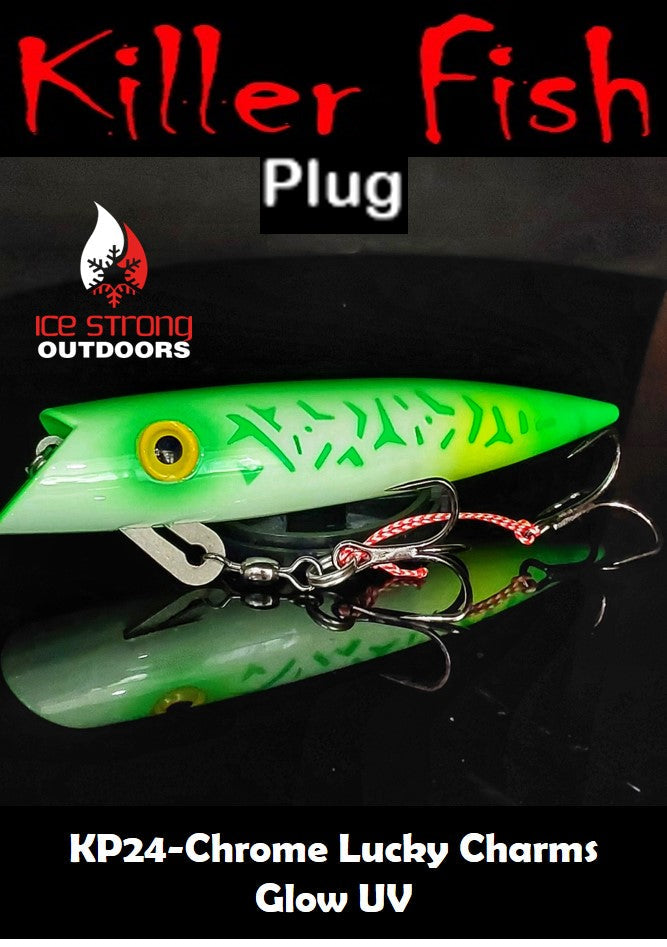 Ice Strong Outdoors - Killer Fish - Rattling TROLLING PLUG UV -SPECIAL 6 PLUGS + BOX $90 + FREE SHIPPING
