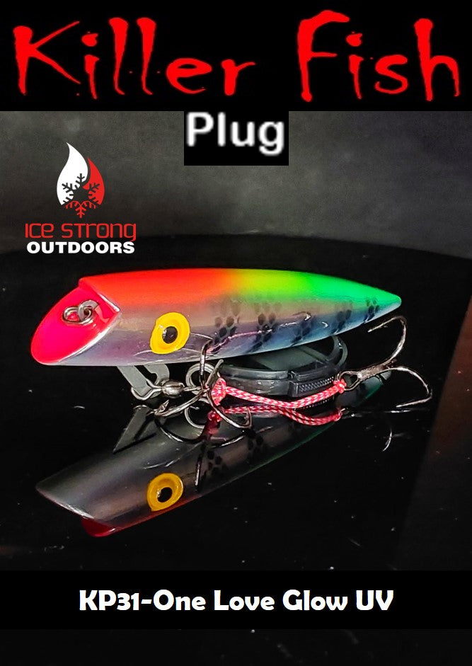 Ice Strong Outdoors - Killer Fish - Rattling TROLLING PLUG UV -SPECIAL 6 PLUGS + BOX $90 + FREE SHIPPING