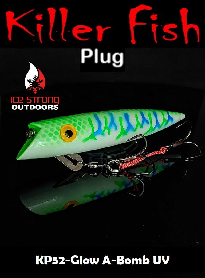Ice Strong Outdoors - Killer Fish - Rattling TROLLING PLUG UV -SPECIAL 6 PLUGS + BOX $90 + FREE SHIPPING