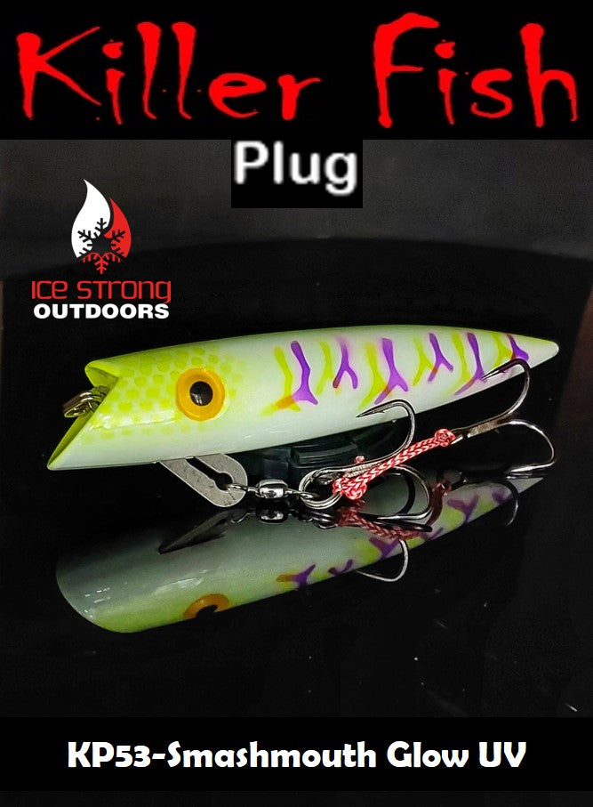 Ice Strong Outdoors - Killer Fish - Rattling TROLLING PLUG UV -SPECIAL 6 PLUGS + BOX $90 + FREE SHIPPING