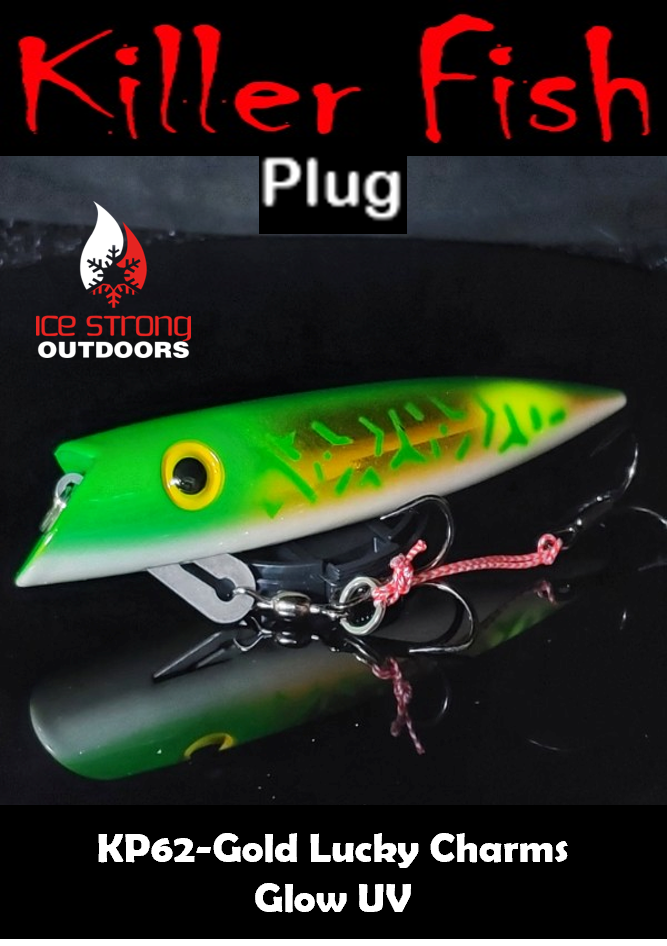 Ice Strong Outdoors - Killer Fish - Rattling TROLLING PLUG UV -SPECIAL 6 PLUGS + BOX $90 + FREE SHIPPING