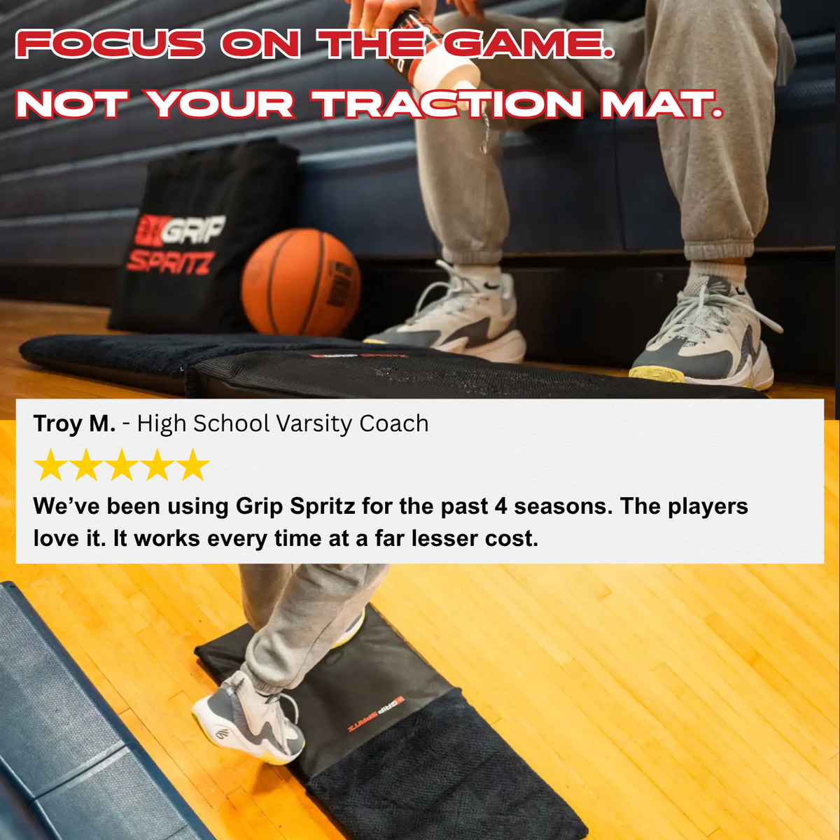 Grip Spritz Traction Mat Refill | Basketball Shoe Grip Solution