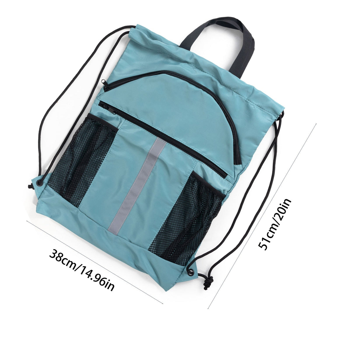 Drawstring Backpack With Shoe Compartment Equipment Bag