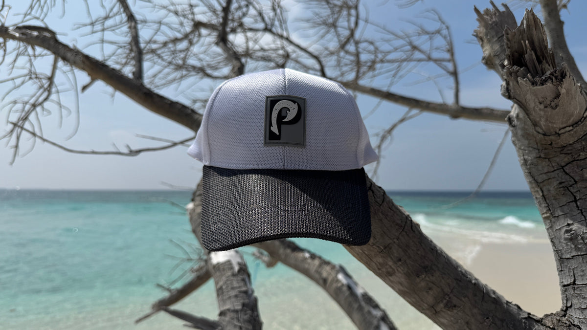 Palmarius Fishing Cap Mesh Velcro Closure Ponytail Friendly