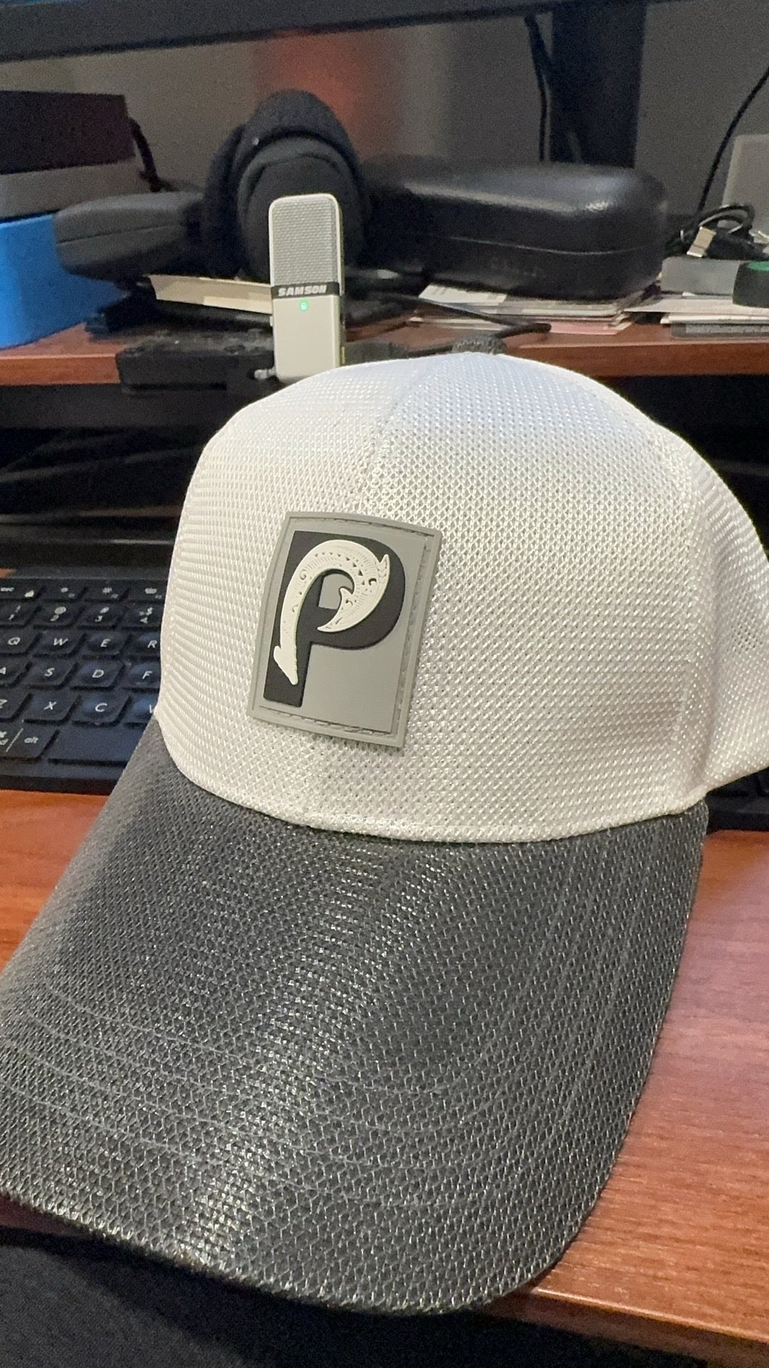 Palmarius Fishing Cap Mesh Velcro Closure Ponytail Friendly