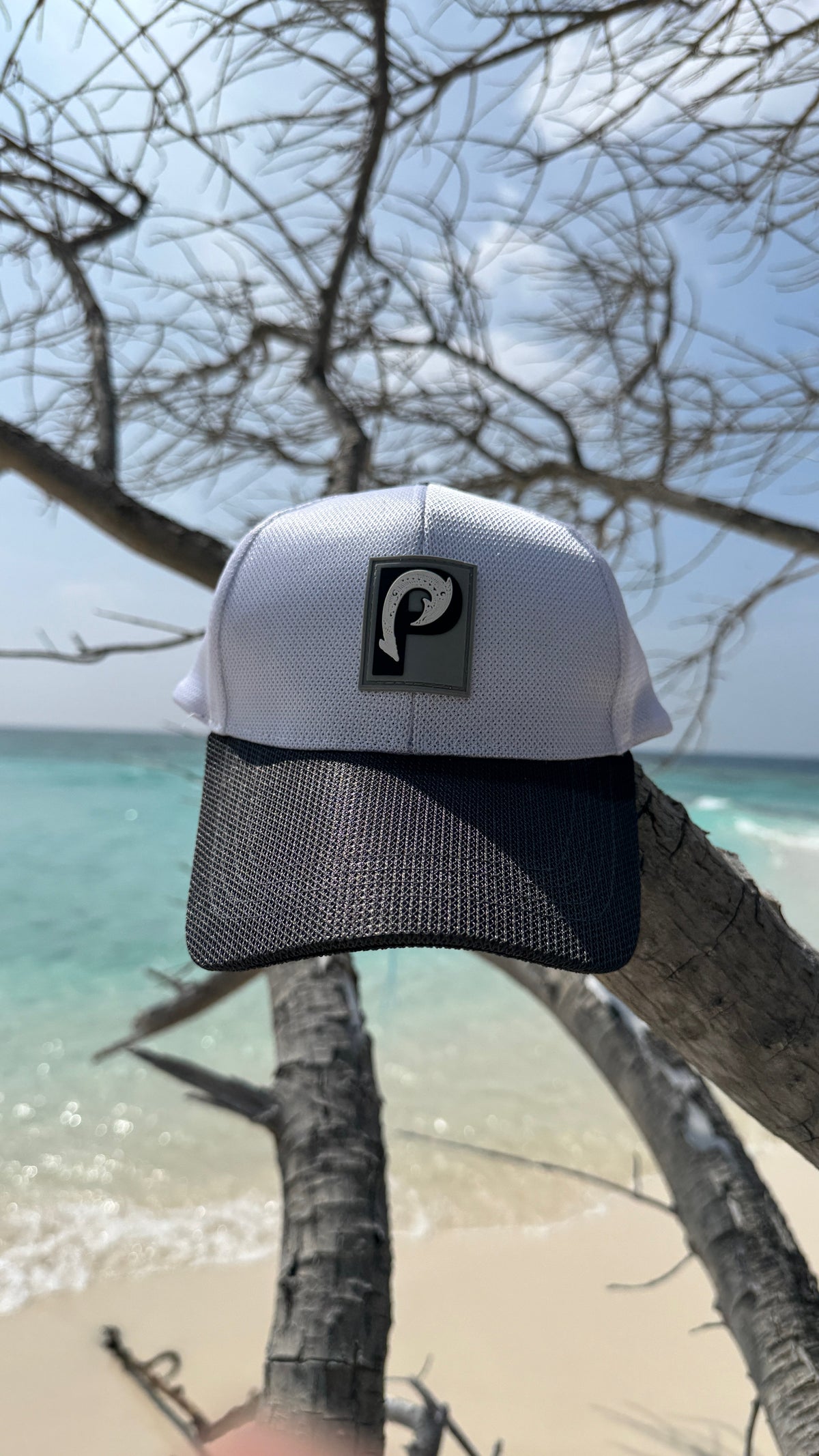 Palmarius Fishing Cap Mesh Velcro Closure Ponytail Friendly