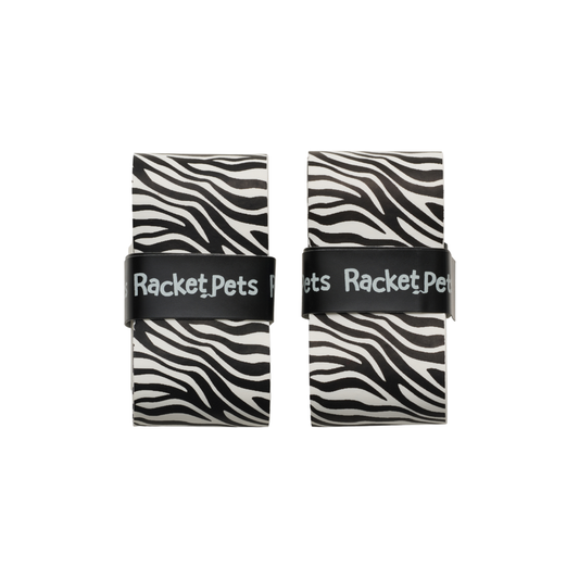 Overgrip Tape for Tennis Racket - Black/White Zebra (pack of 2)