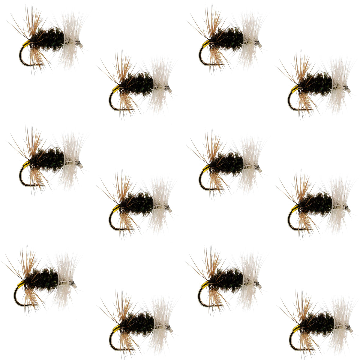 Renegade Classic Trout Dry Fly 12 Flies Hook Size 14