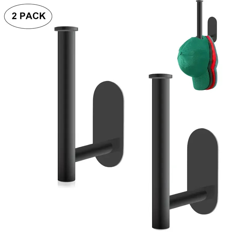 Stainless Steel Baseball Cap Hanger - Wall Mounted Hat Organizer With Punch-Free Design