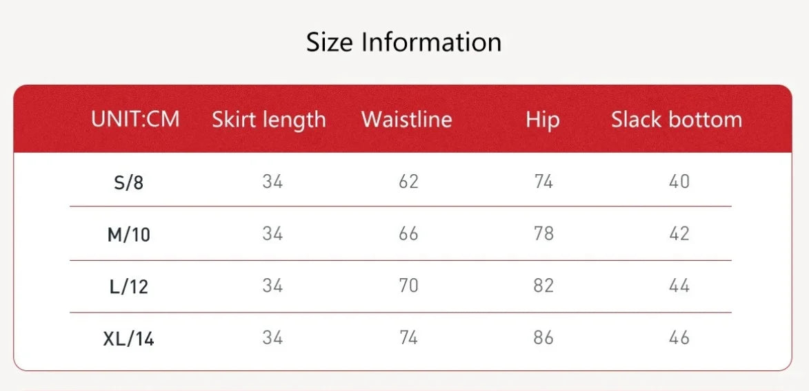 Women's Fashion 2-in-1 Golf / Tennis Skirt - Pleated Fitness Suit with Inner Pocket