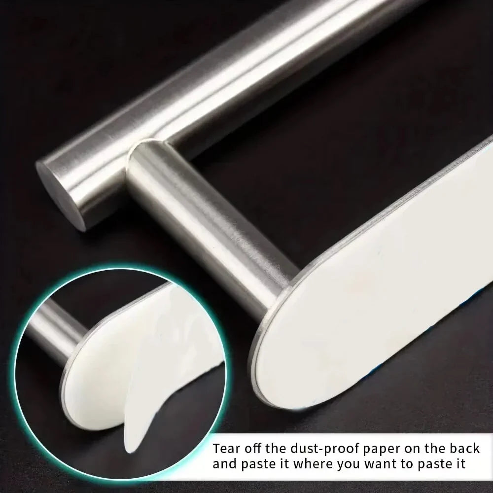 Stainless Steel Baseball Cap Hanger - Wall Mounted Hat Organizer With Punch-Free Design