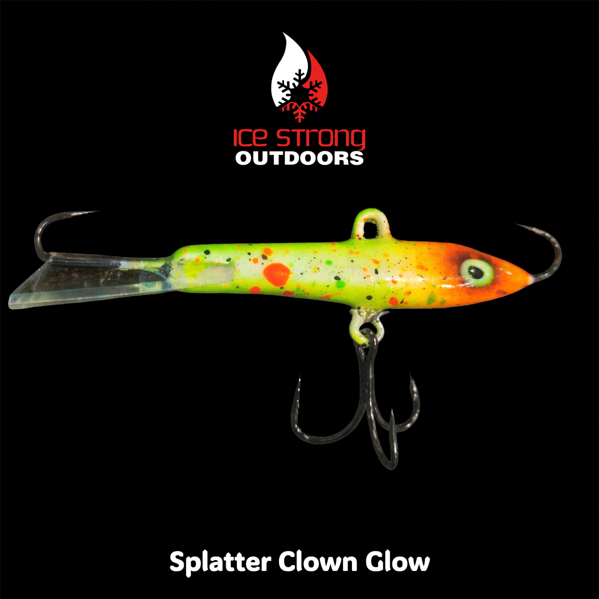 Ice Strong Outdoors - Glow Custom Bay Jiggers -  3/8 oz and 1/2 oz