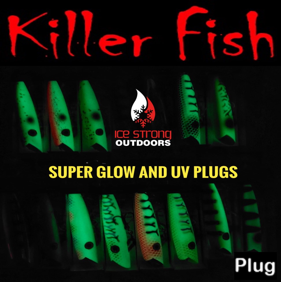 Ice Strong Outdoors - Killer Fish - Rattling TROLLING PLUG UV -SPECIAL 6 PLUGS + BOX $90 + FREE SHIPPING