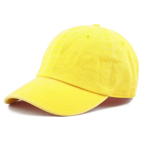 Newhattan 100% Cotton Solid Color SOFT Baseball Caps