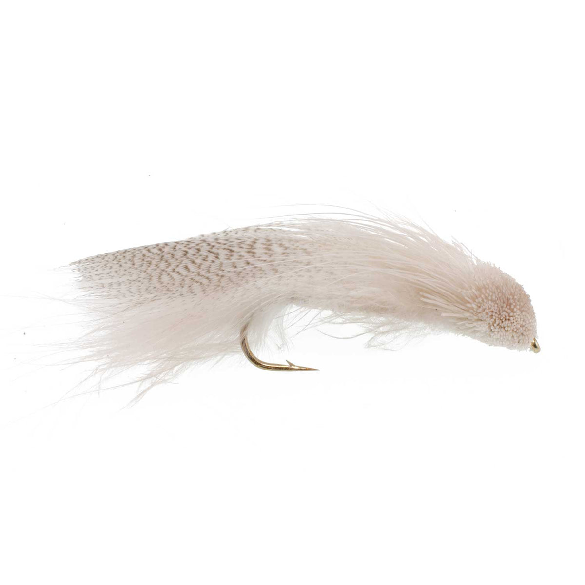 Galloup's Zoo Cougar White Streamer Fly - 12 Flies Size 4