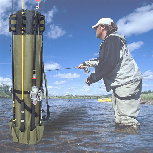 Fishing Rod Gear - Cylindrical Fishing Bag