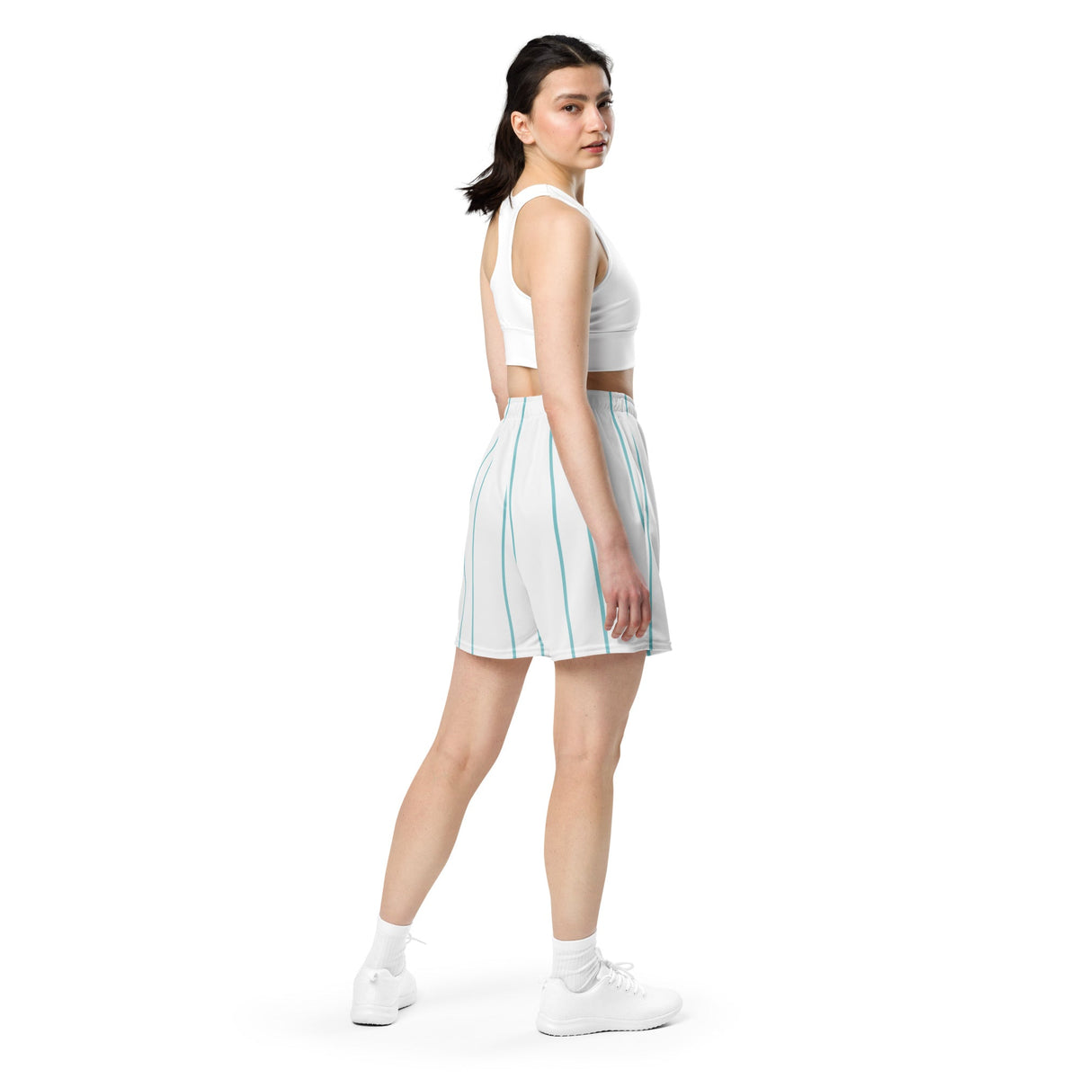 NHCH Striped Basketball Shorts