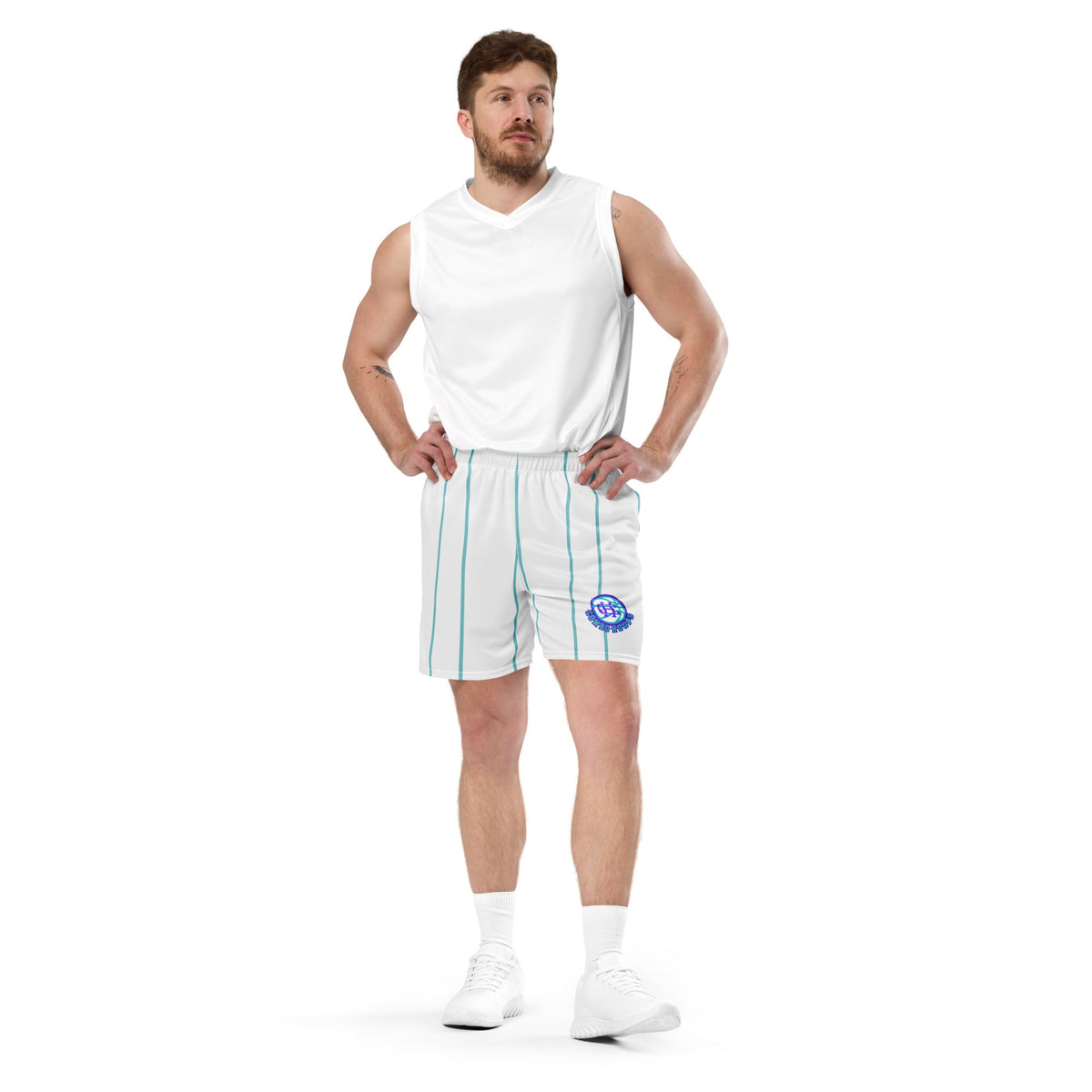 NHCH Striped Basketball Shorts
