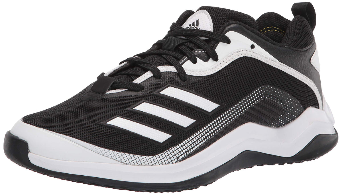 Adidas Men's EG7608 Baseball Shoe Black/White/White 16