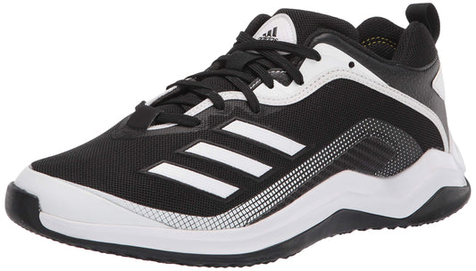 Adidas Men's EG7608 Baseball Shoe Black/White/White 16