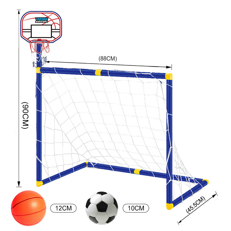 Folding Mini Football Soccer Ball Goal Post Frame Set