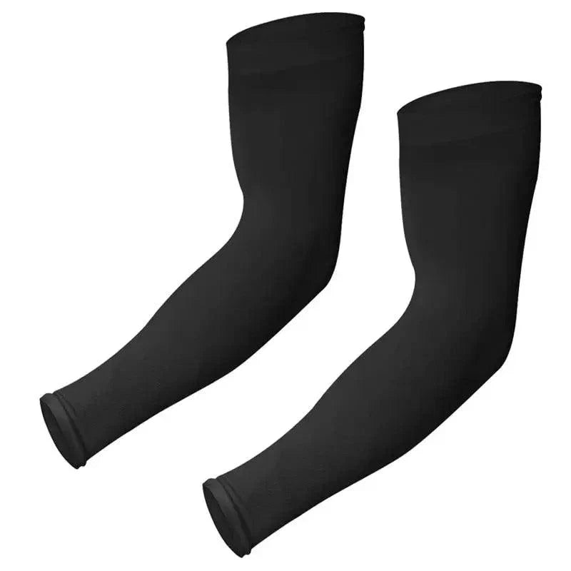 Black Men Unisex Cooling Arm Sleeves Cover / Running, Sun Protection, Outdoor Activities, Sleeve Cooling Sports Sleeve