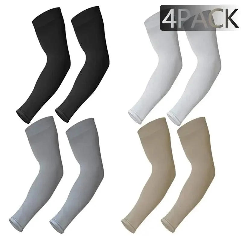Black Men Unisex Cooling Arm Sleeves Cover / Running, Sun Protection, Outdoor Activities, Sleeve Cooling Sports Sleeve