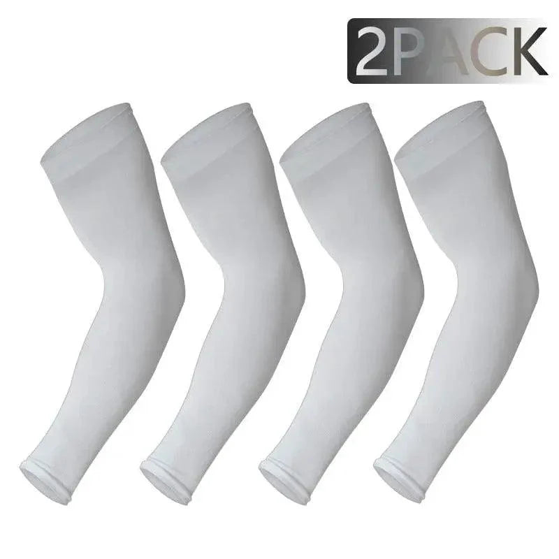 Black Men Unisex Cooling Arm Sleeves Cover / Running, Sun Protection, Outdoor Activities, Sleeve Cooling Sports Sleeve