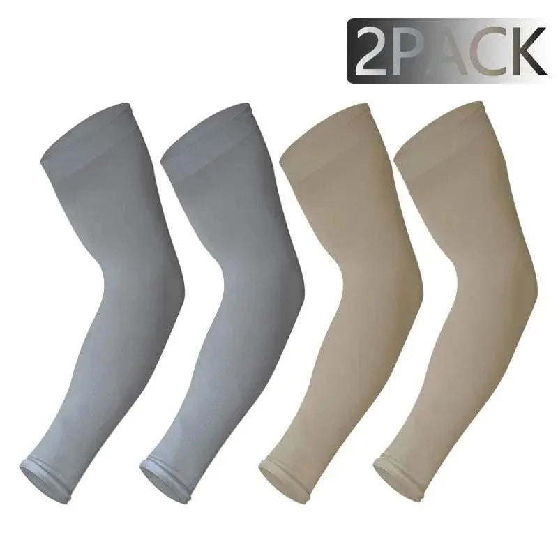 Black Men Unisex Cooling Arm Sleeves Cover / Running, Sun Protection, Outdoor Activities, Sleeve Cooling Sports Sleeve