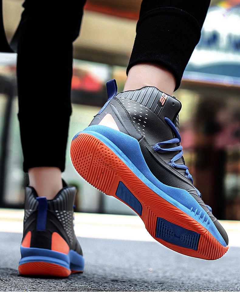 Men's High Quality Basketball Shoes / Boys Basketball Shoes, Autumn High Top, Anti Slip Sports Sneakers